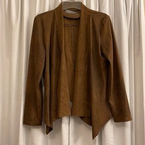 Faux suede brown jacket